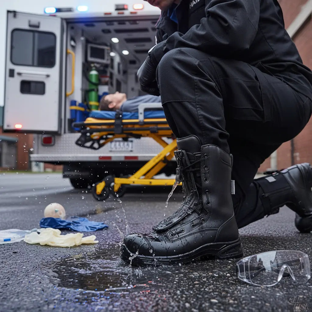 HAIX Airpower XR1 Pro EMS Emergency Response - Bloodborne Pathogen Protection Waterproof Paramedic Boots