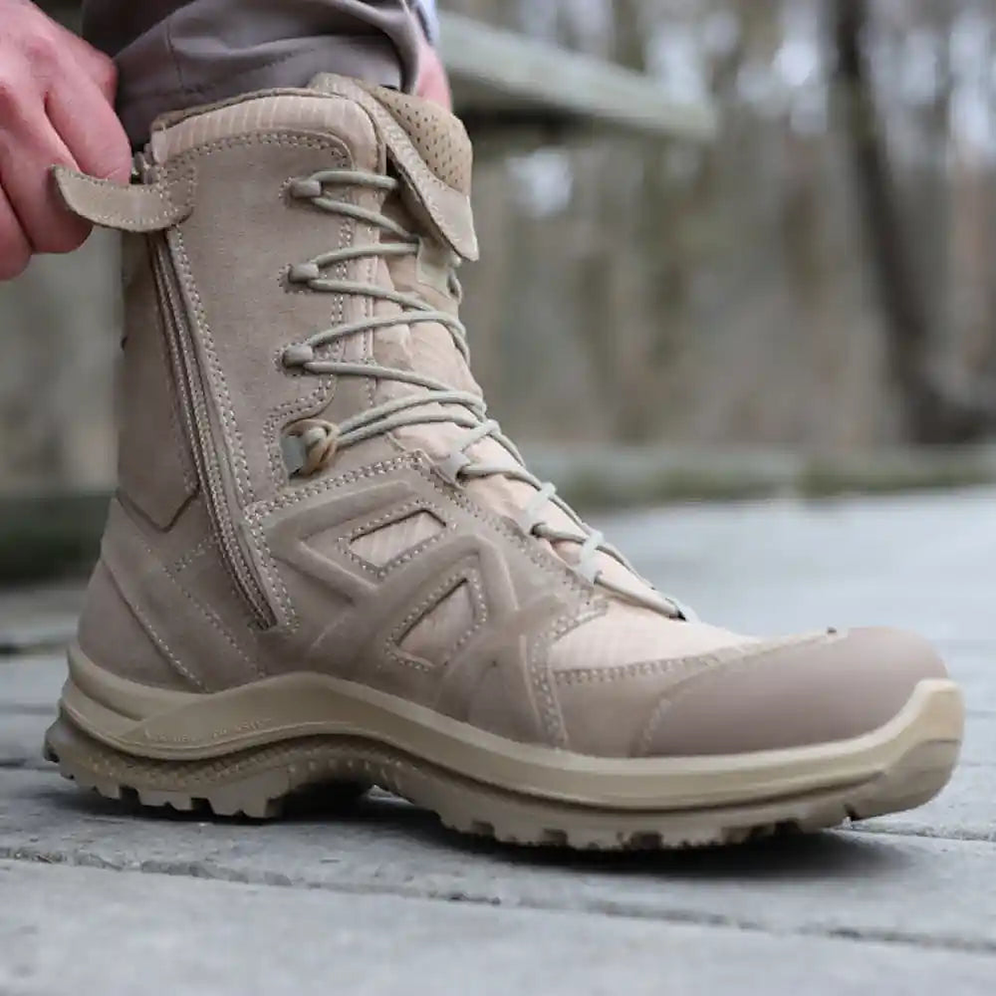 HAIX BE Athletic 2.0 VT Desert side zipper