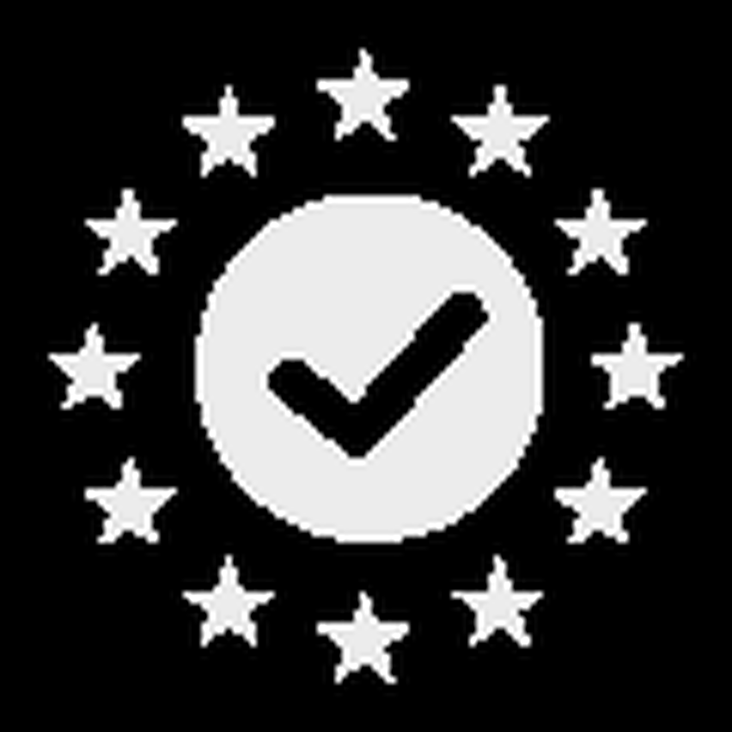 Five star quality check icon