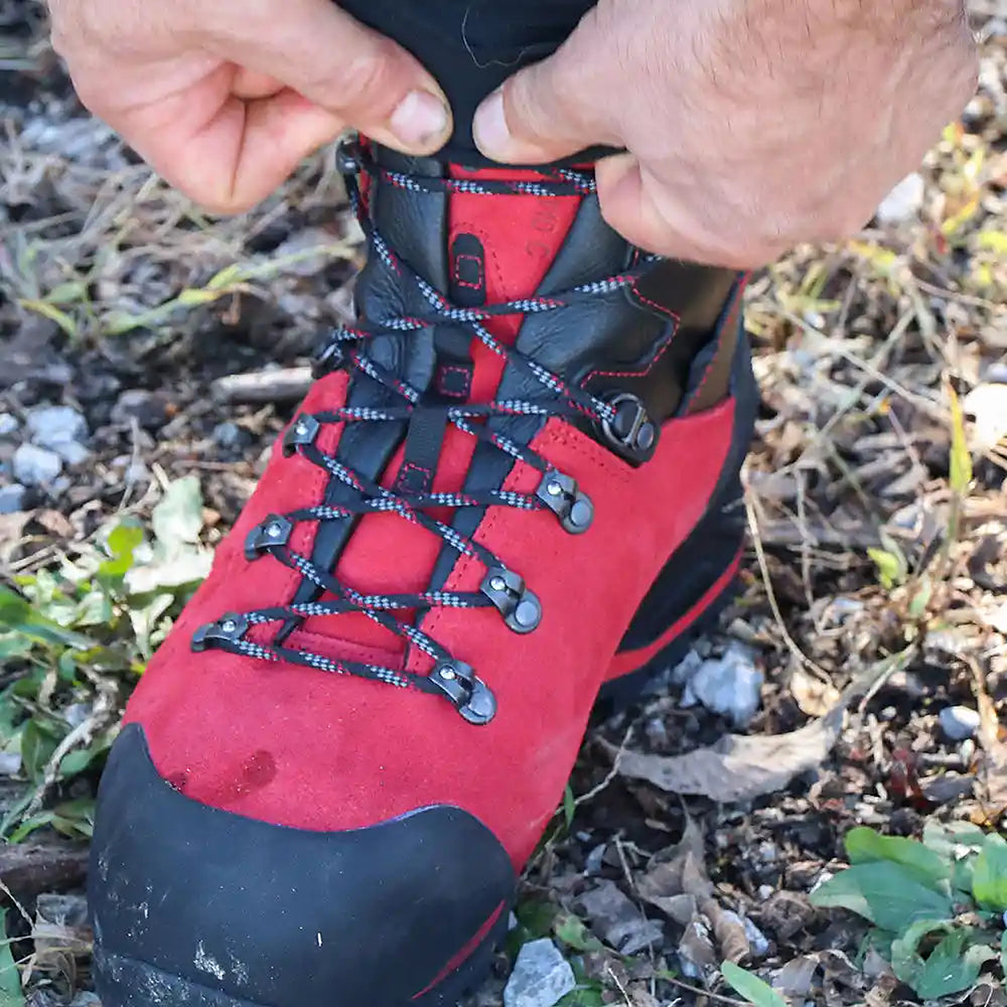 HAIX boot - Protector Signal Red 2-Zone Lacing