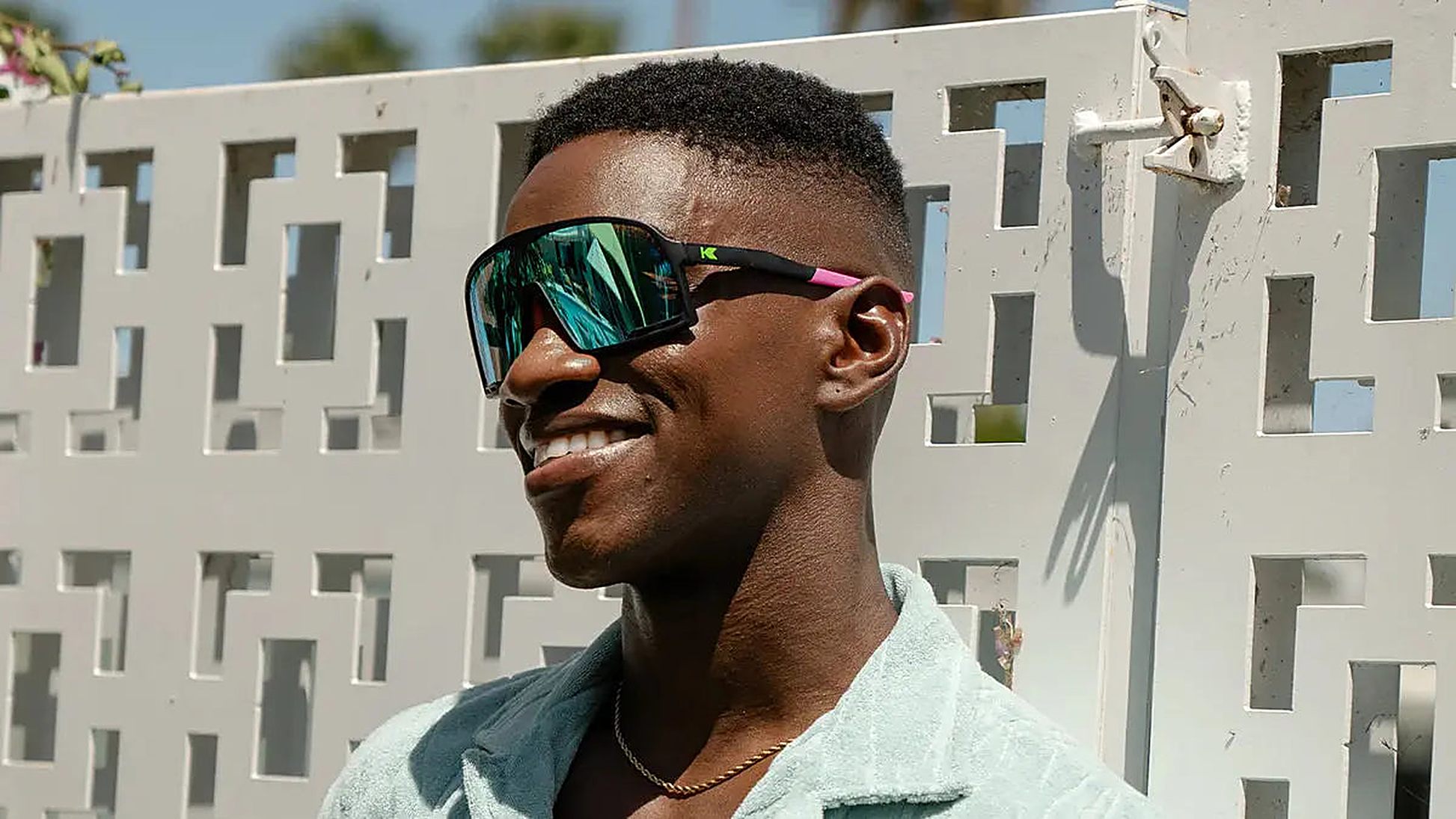 Hang Time Campeones - Knockaround Sunglasses - close-up detail