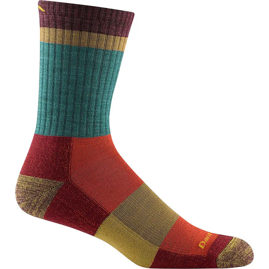 Heady Stripe "Teal" Micro Crew Lightweight - socks