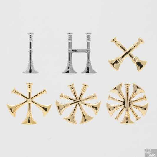 Hero's Pride Collar Brass - brass insignia