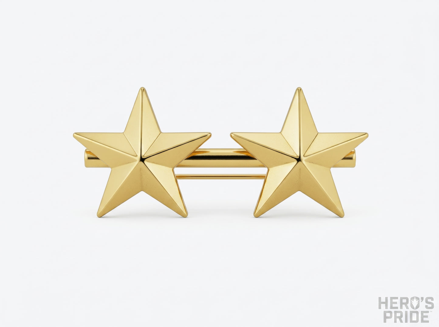 CAL FIRE Blackinton Two Gold Stars Collar Brass