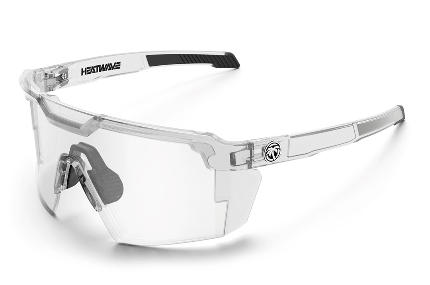 FUTURE TECH SUNGLASSES: VAPOR CLEAR FRAME PHOTOCHROMIC LENS Z87+