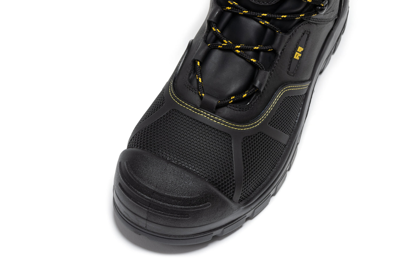 ROCKROOSTER Woodland Black 6 inch Waterproof Composite Toe Leather Work Boots AK663 (7)