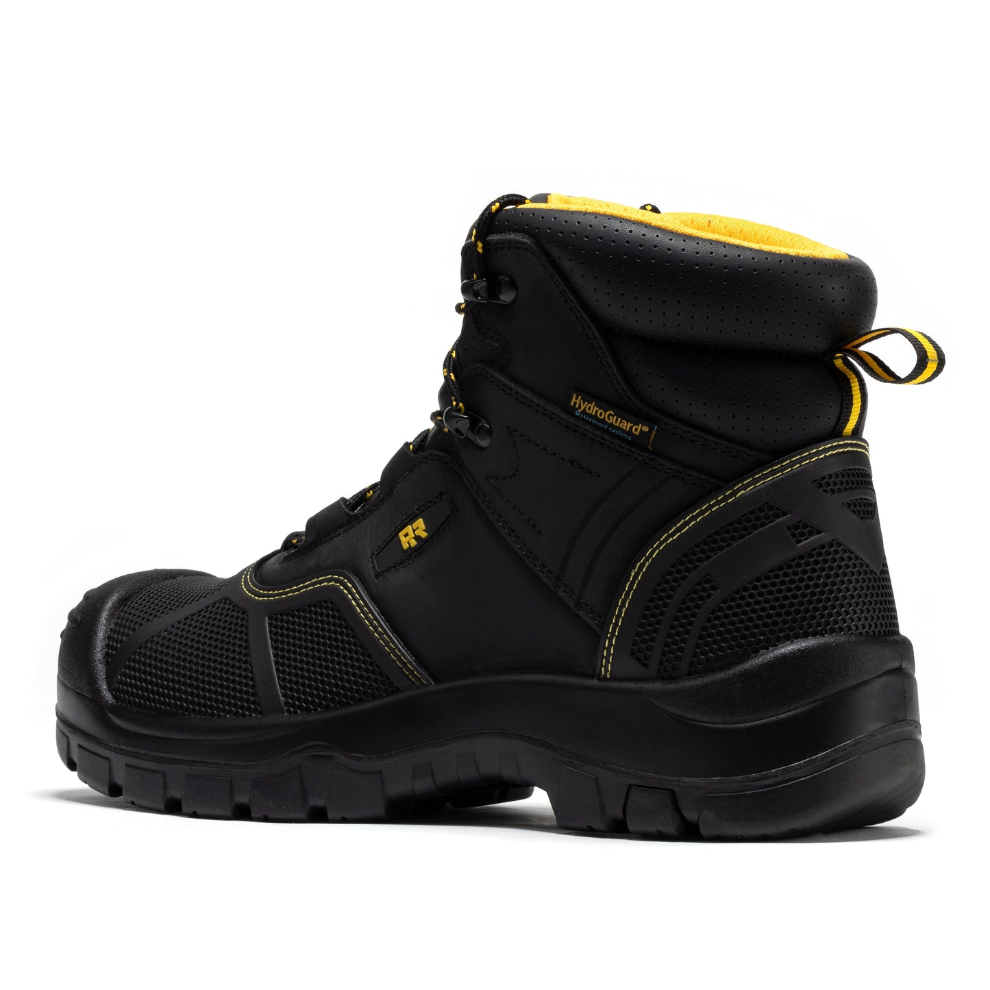 ROCKROOSTER Woodland Black 6 inch Waterproof Composite Toe Leather Work Boots AK663 (2)