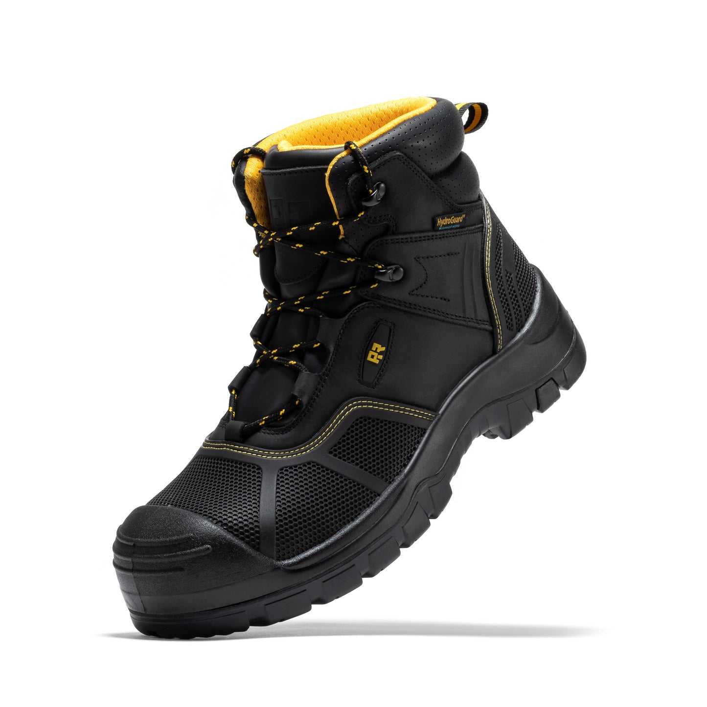 ROCKROOSTER Woodland Black 6 inch Waterproof Composite Toe Leather Work Boots AK663 (9)