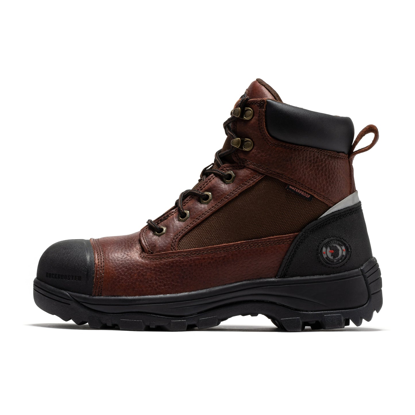ROCKROOSTER Daviston 6 inch Brown Composite Toe Waterproof Work Boots AT872 (3)