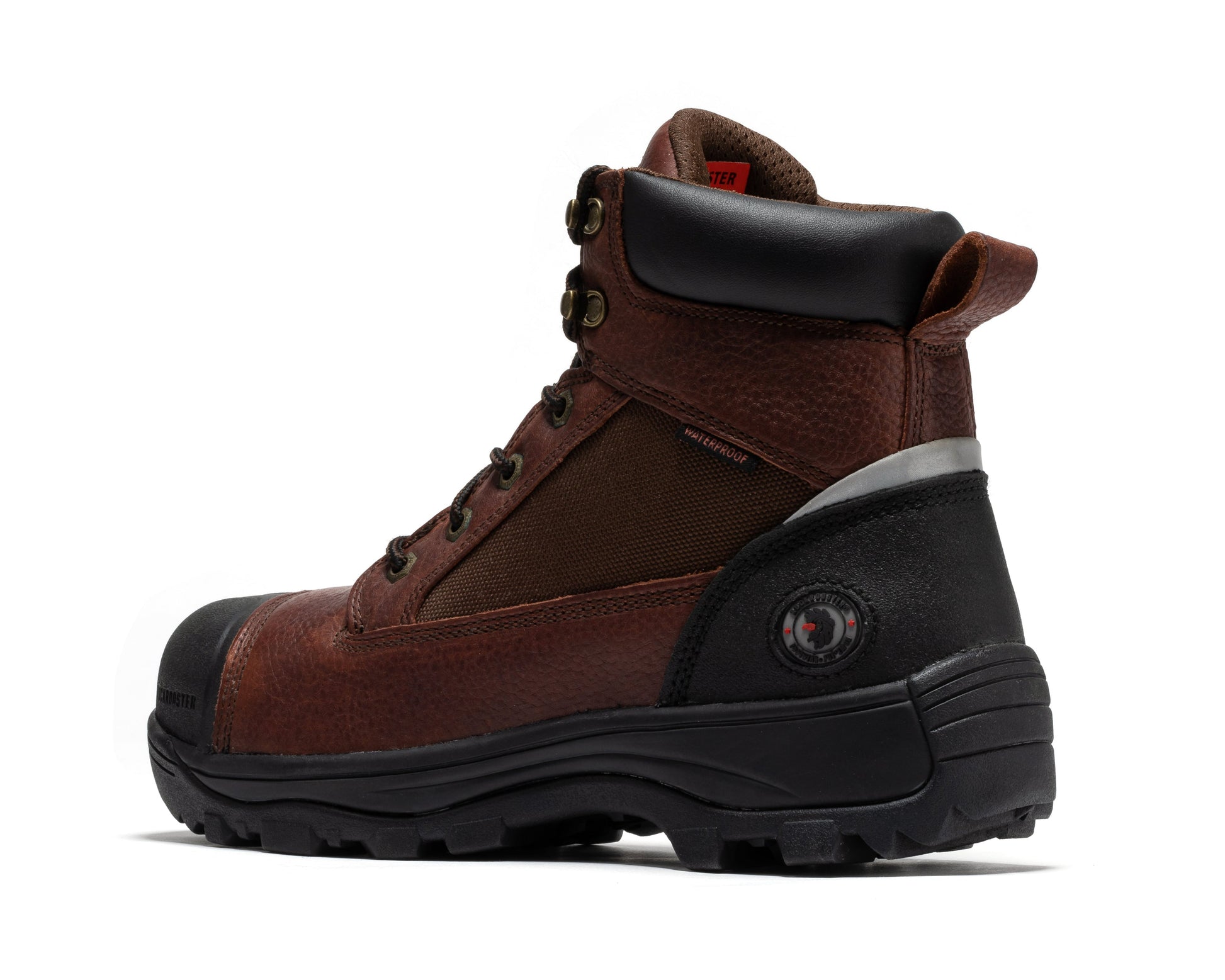 ROCKROOSTER Daviston 6 inch Brown Composite Toe Waterproof Work Boots AT872 (2)