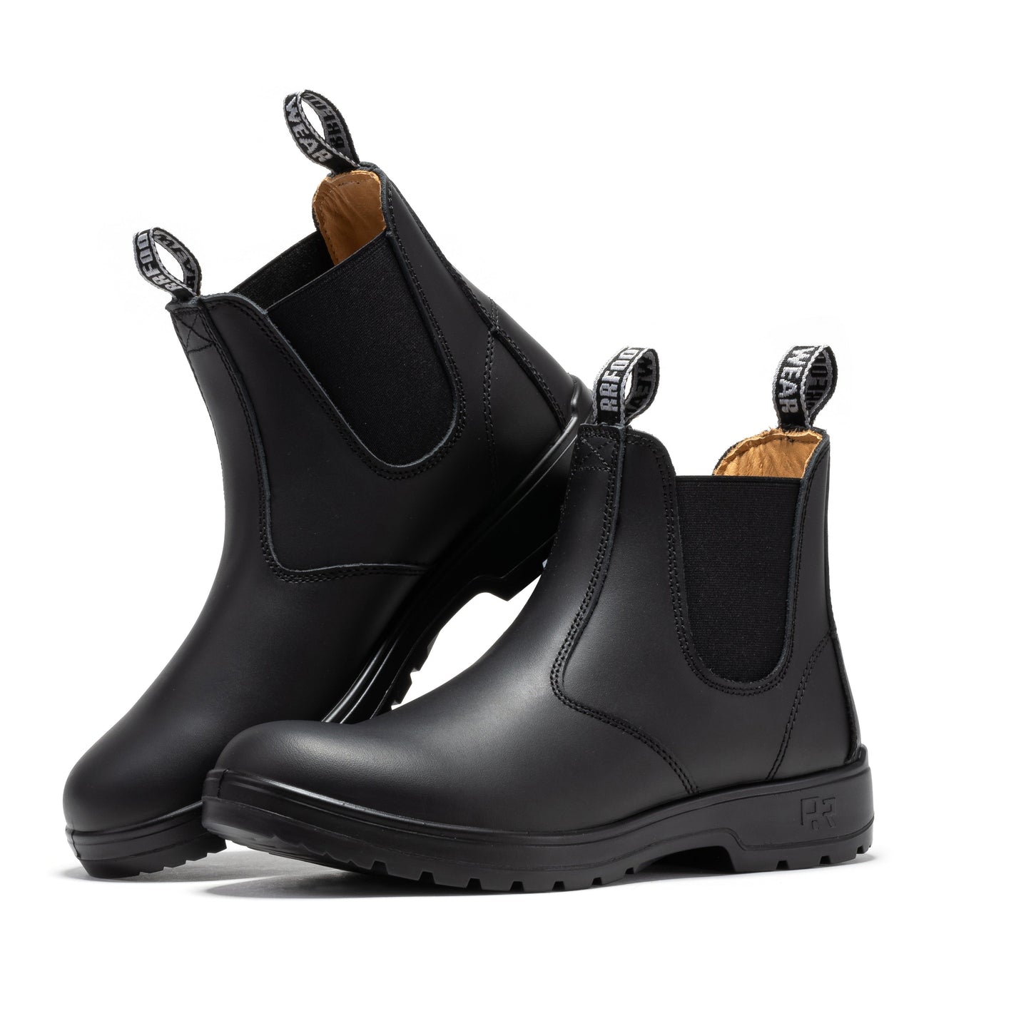 ROCKROOSTER 6 inch Soft Toe Pull on Leather Chelsea Work Boots AD100 (9)