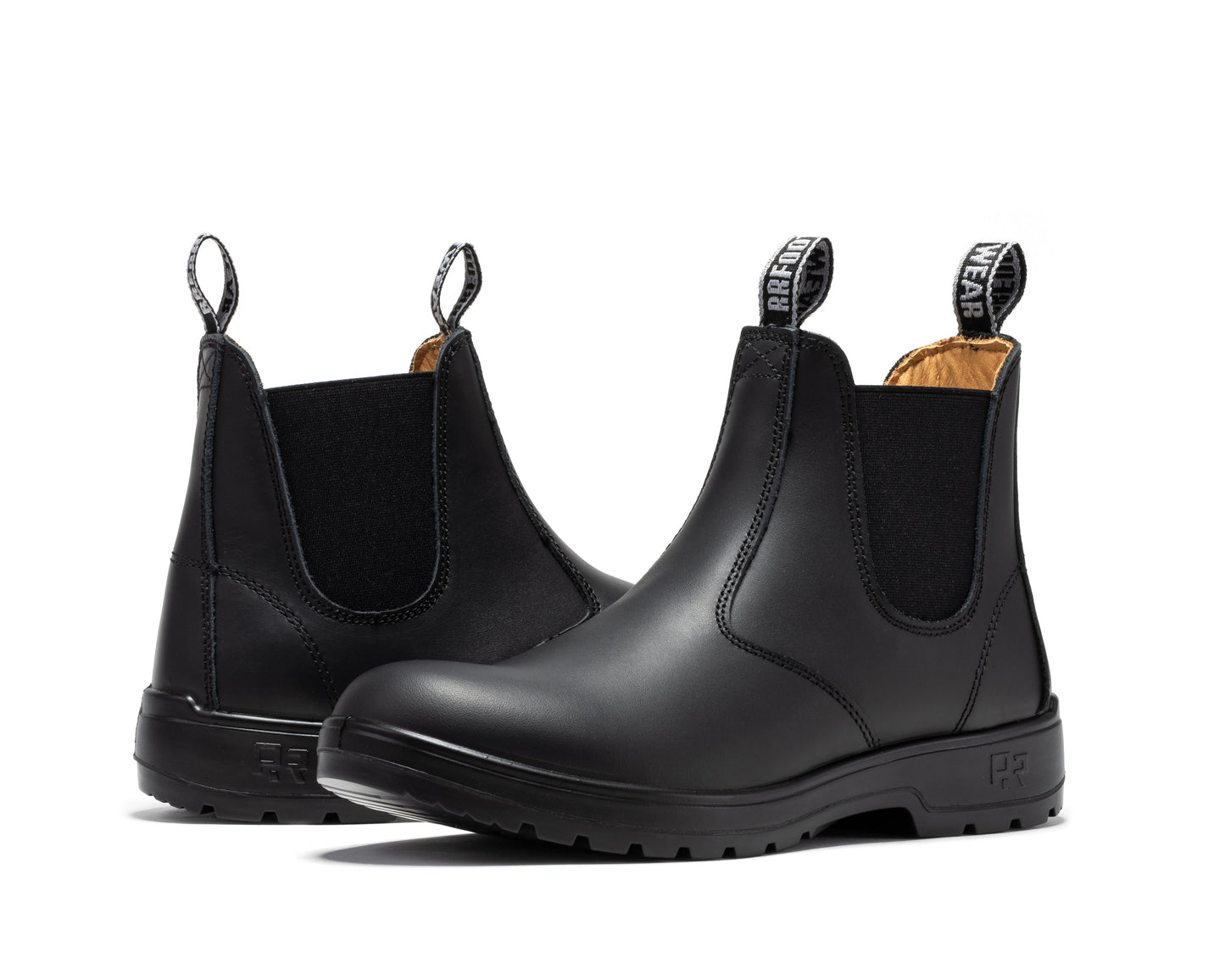 ROCKROOSTER 6 inch Soft Toe Pull on Leather Chelsea Work Boots AD100 (10)