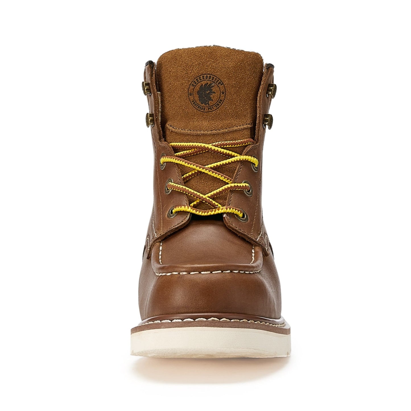 ROCKROOSTER Edgewood Men's 6 inch Brown steel toe waterproof wedge work boots with Vibram® Outsole VAP858