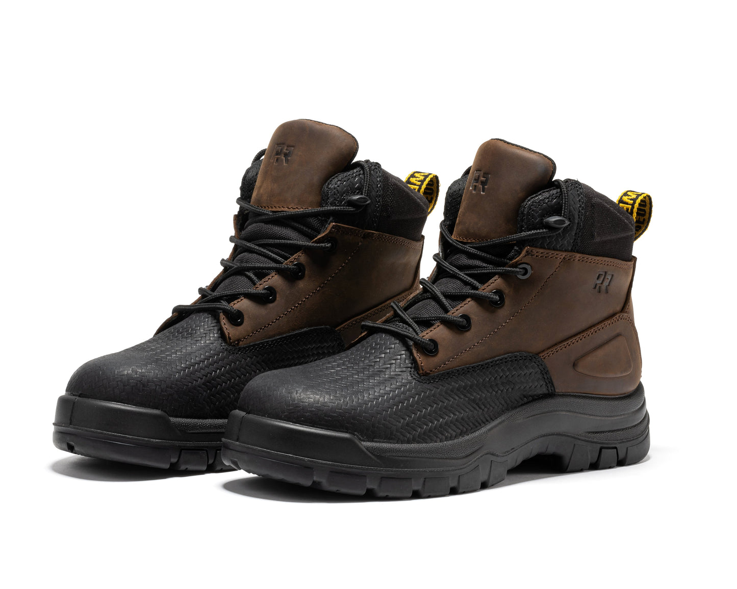 ROCKROOSTER Marfa Brown 6 Inch Waterproof Composite Toe Leather Work Boots CP210 (9)
