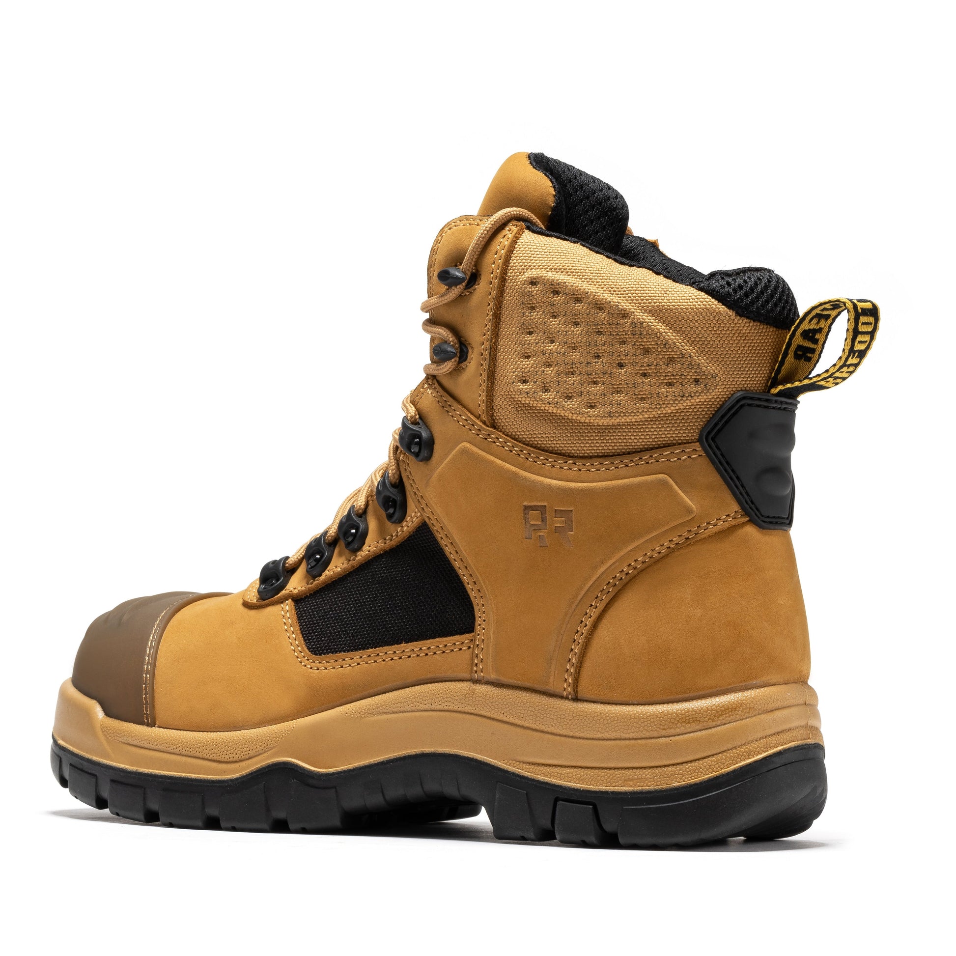 ROCKROOSTER Stowe Black 7 inch Composite Toe Leather Work Boots CP212BK (9)
