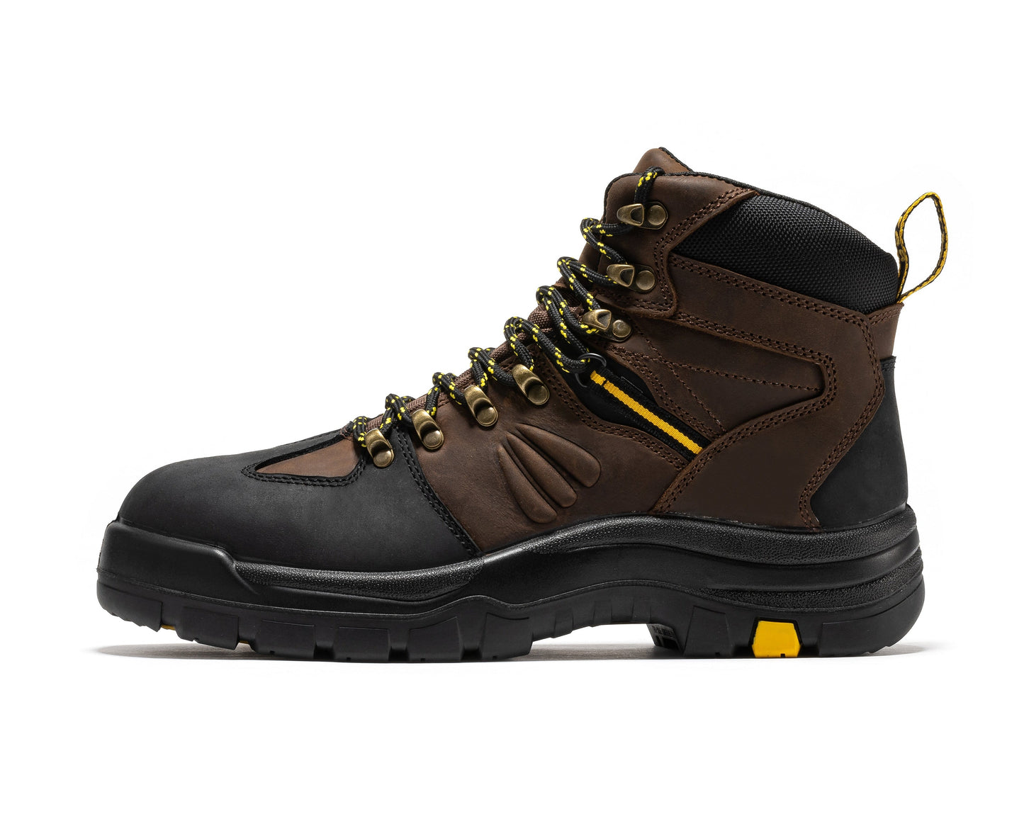 ROCKROOSTER Marfa Brown 6 inch Waterproof Composite Toe Leather Work Boots CP211 (2)