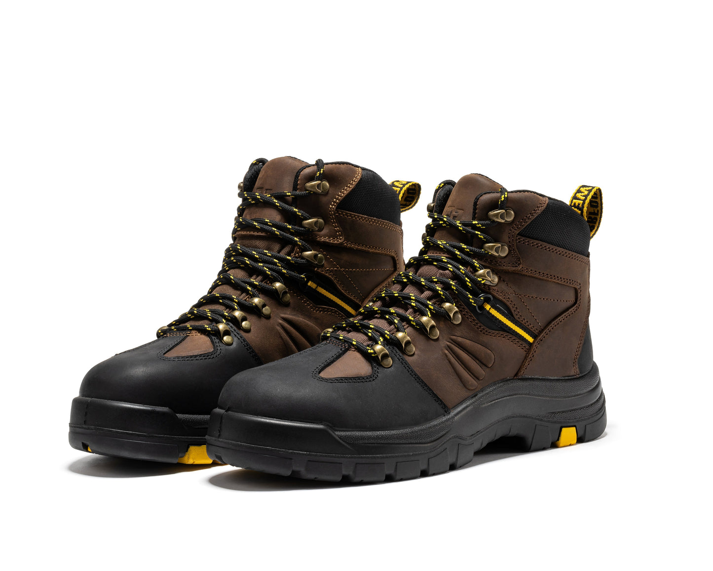 ROCKROOSTER Marfa Brown 6 inch Waterproof Composite Toe Leather Work Boots CP211 (9)