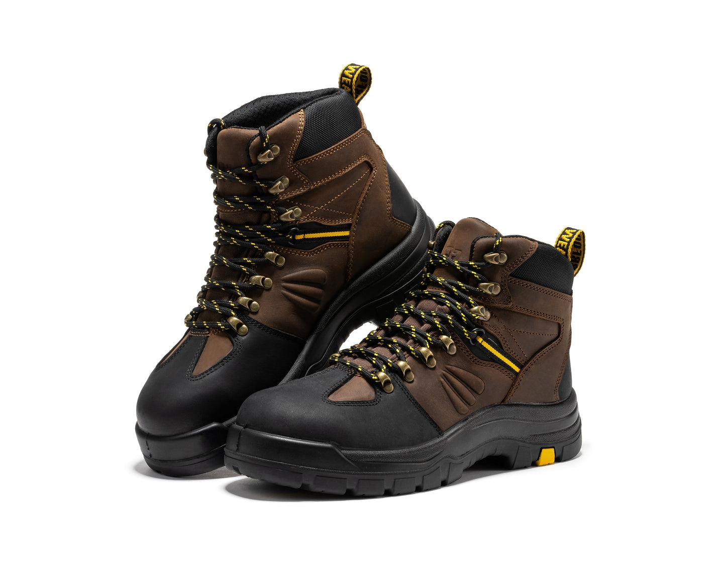 ROCKROOSTER Marfa Brown 6 inch Waterproof Composite Toe Leather Work Boots CP211 (8)