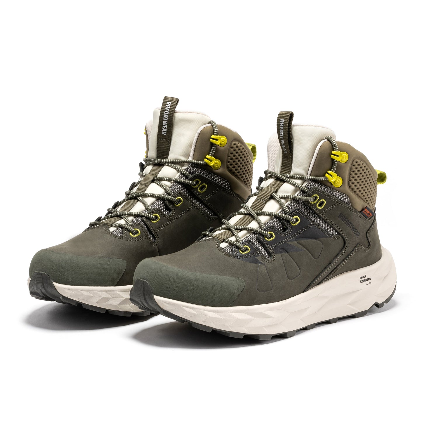 ROCKROOSTER Farmington Green 6 Inch Waterproof Hiking Boots with VIBRAM® Outsole OC21033 (10)