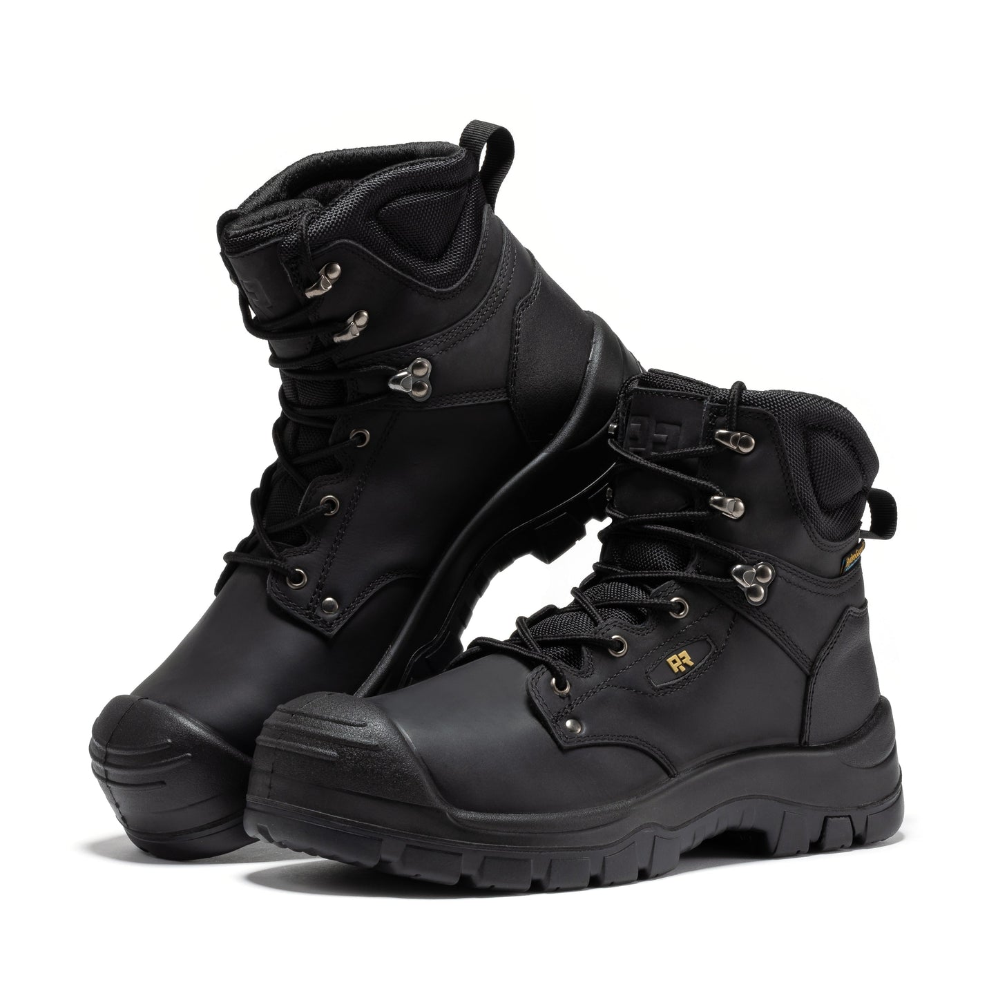 ROCKROOSTER Woodland Black 6 inch Waterproof Composite Toe Leather Work Boots AK662 (9)