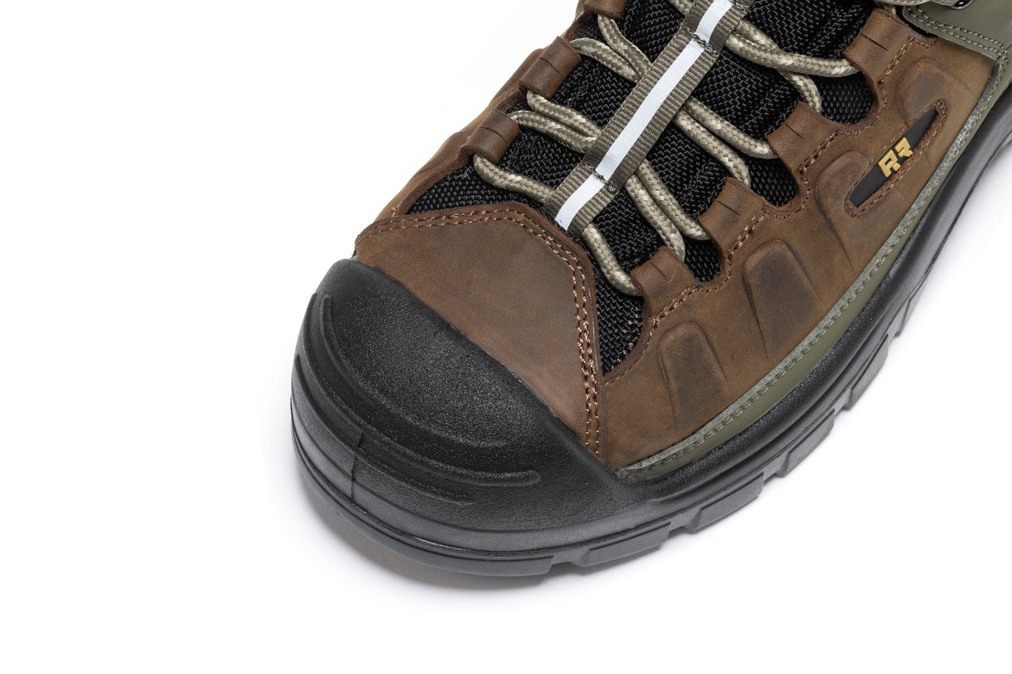 ROCKROOSTER Woodland Brown 6 inch Composite Toe Waterproof Leather Work Boots AK661 (10)