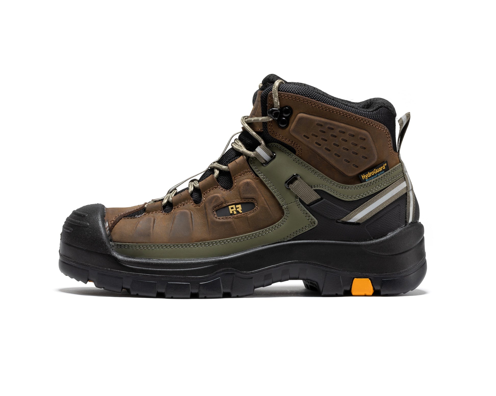ROCKROOSTER Woodland Brown 6 inch Composite Toe Waterproof Leather Work Boots AK661 (4)