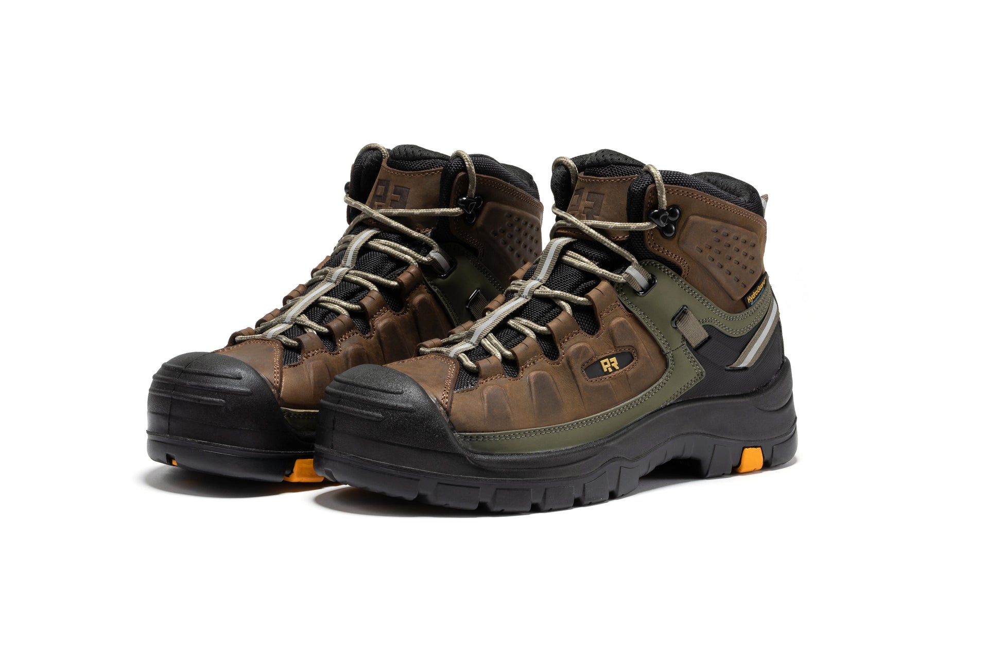 ROCKROOSTER Woodland Brown 6 inch Composite Toe Waterproof Leather Work Boots AK661 (9)