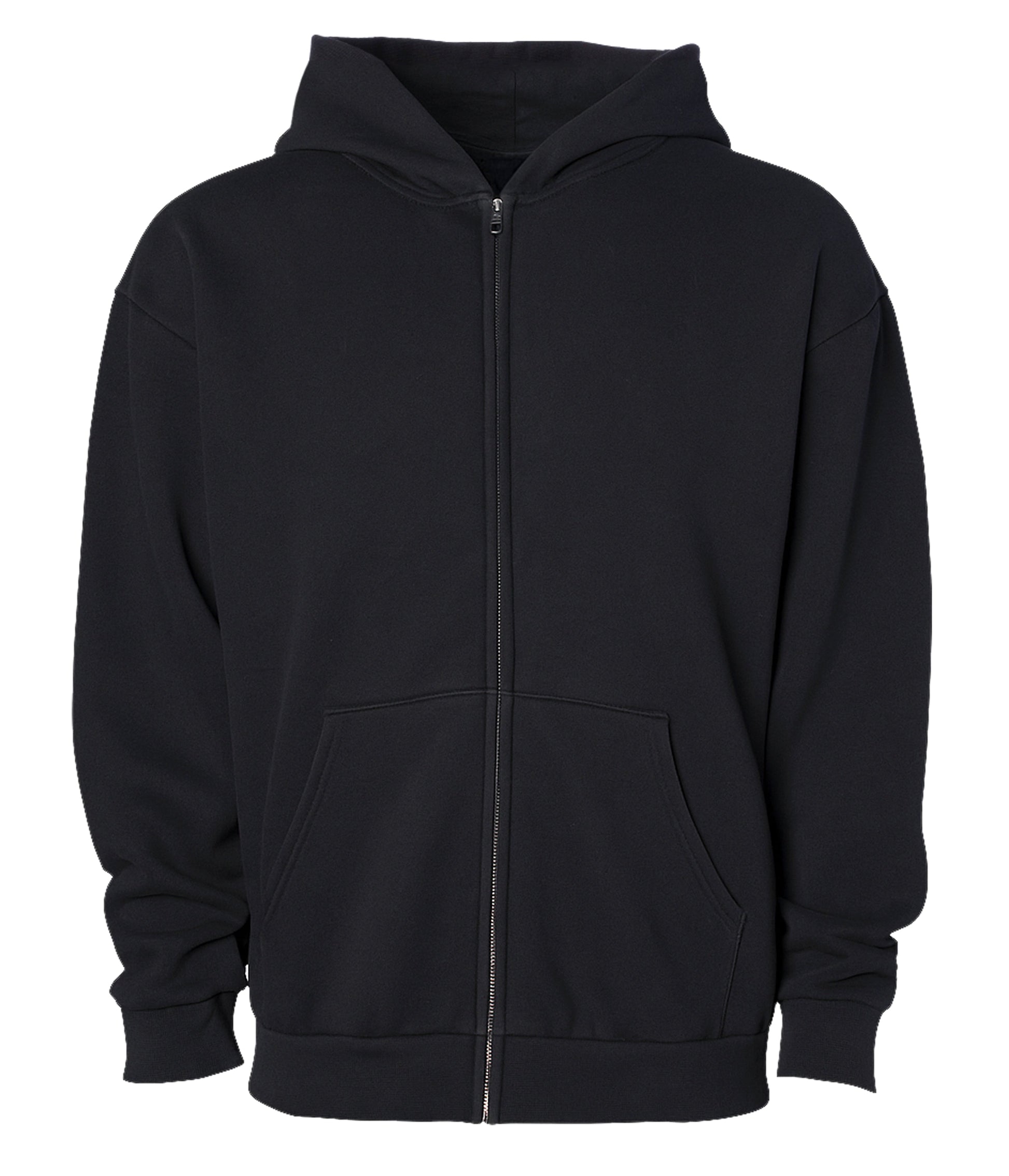 Independent Trading Company AVENUE 8.5oz/280gm Midweight Zip Hood in Black