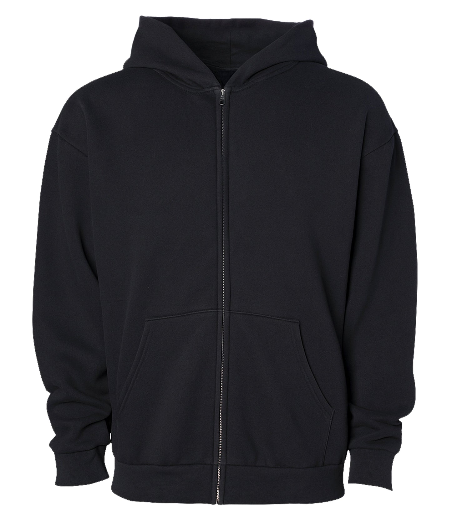 Independent Trading Company MAINSTREET 12.5oz/420gm Heavyweight Zip Hood in Black