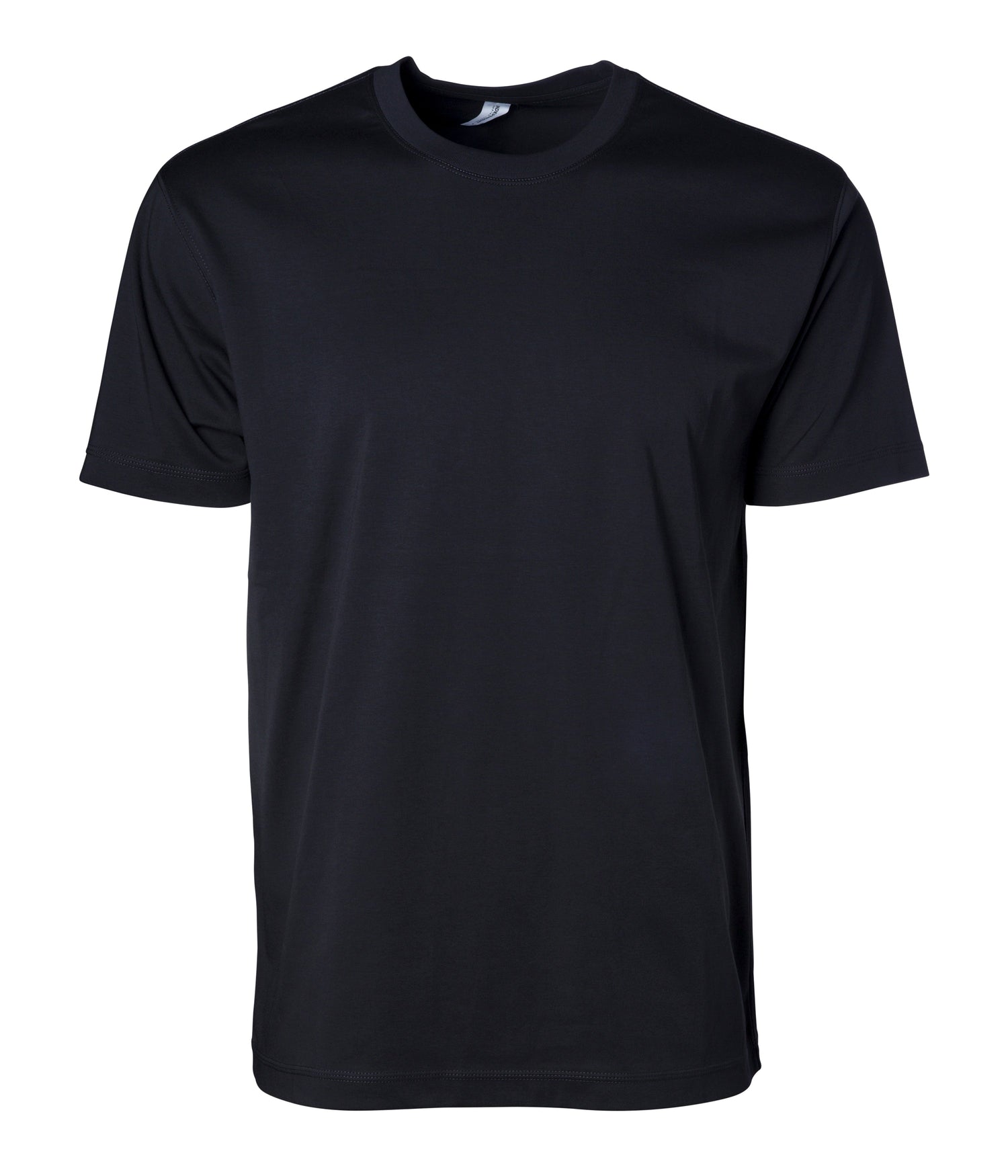 Independent Trading Company LUX Interlock Heavyweight Combed Cotton T-Shirt in Black