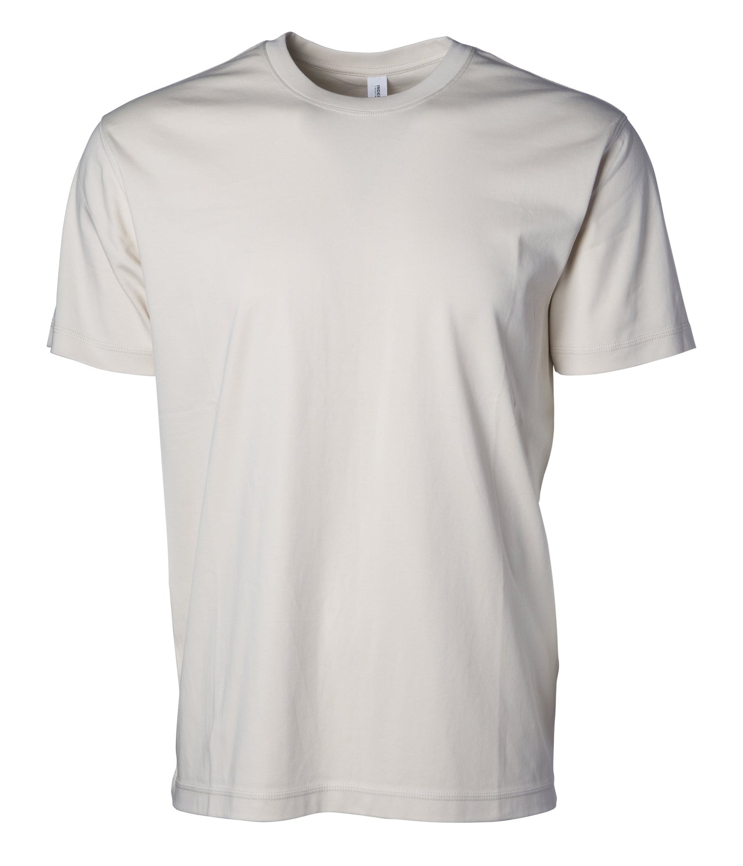 Independent Trading Company LUX Interlock Heavyweight Combed Cotton T-Shirt in Ivory
