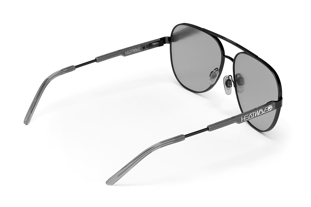 Heat Wave Visual Incline SATIN Black Frame SILVER Lens sunglasses view 5