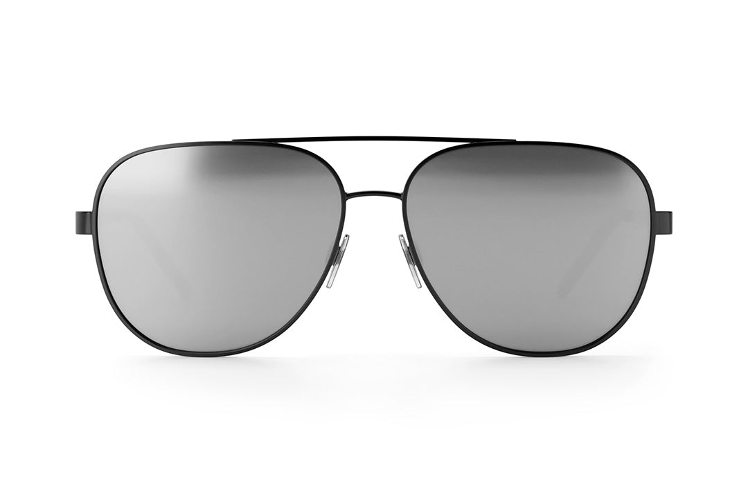 Heat Wave Visual Incline SATIN Black Frame SILVER Lens sunglasses view 3