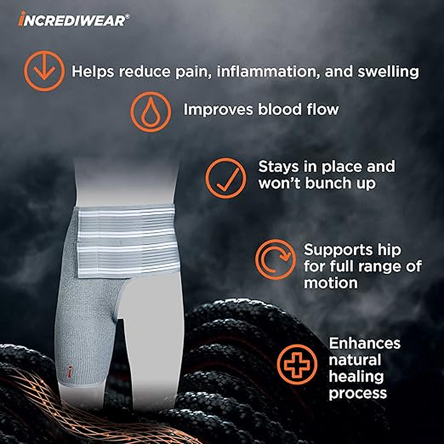 Incrediwear Hip Brace - alternate view