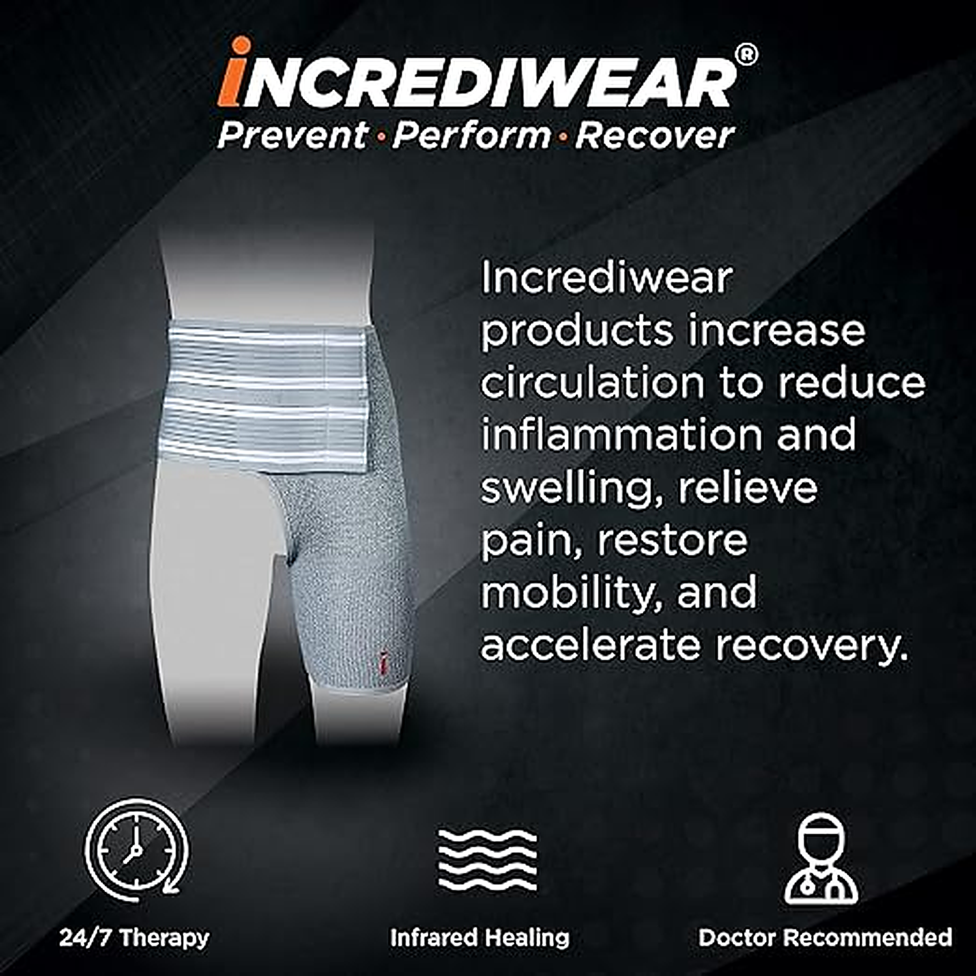Incrediwear Hip Brace - detail view