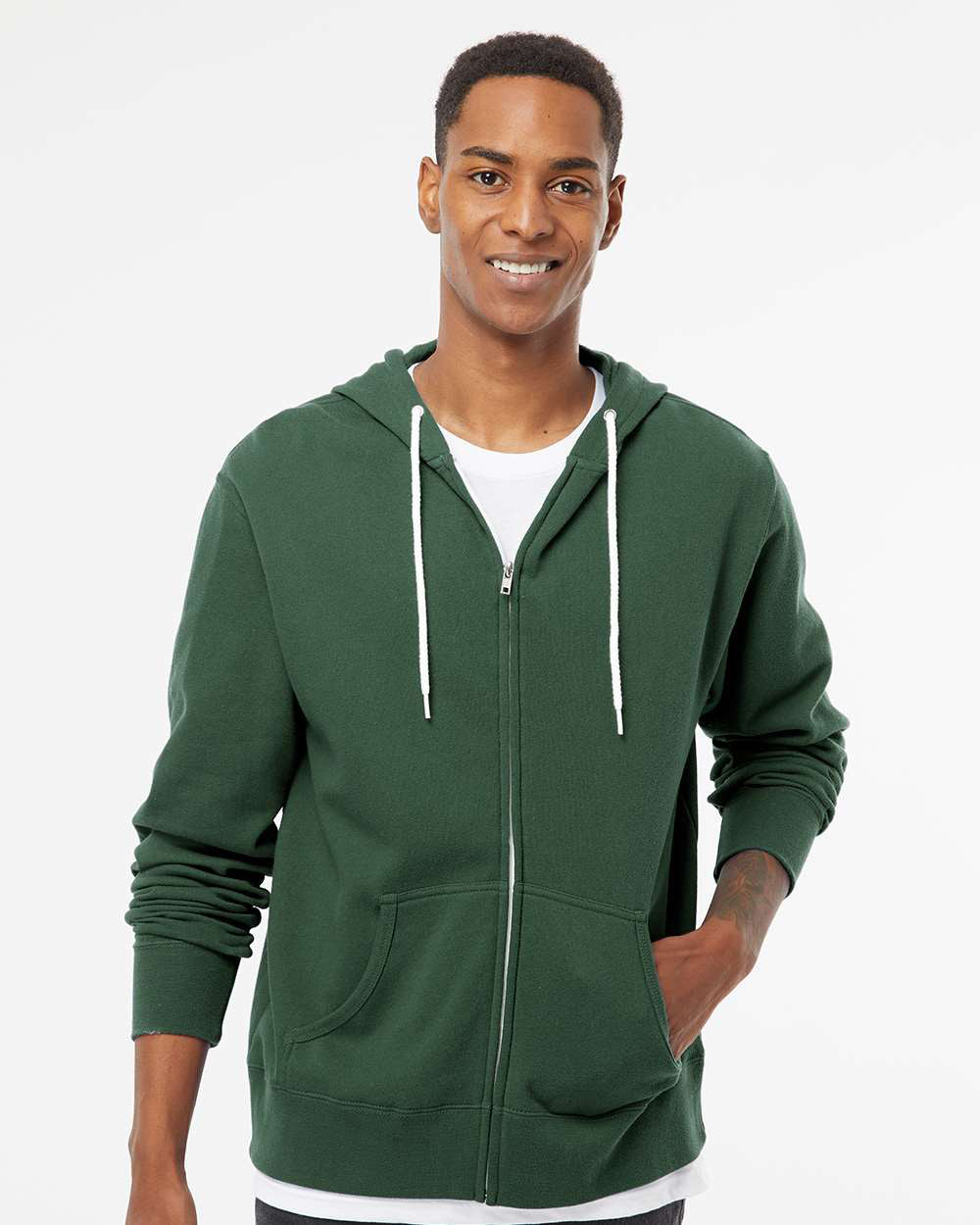 Unisex Lightweight Zip Hood
