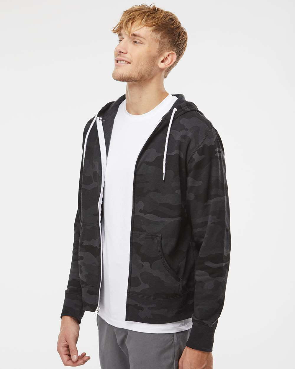 Unisex Lightweight Zip Hood