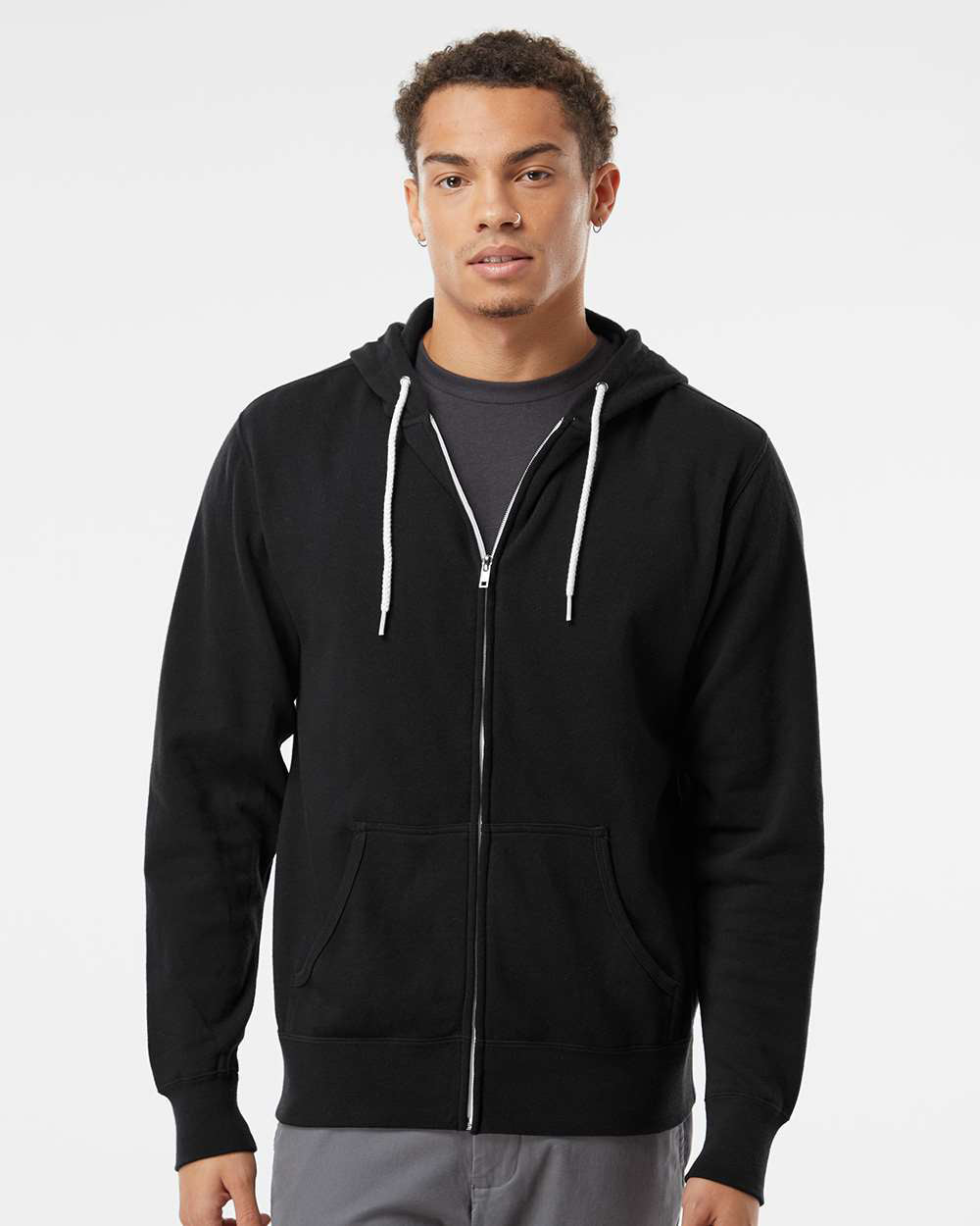 Unisex Lightweight Zip Hood