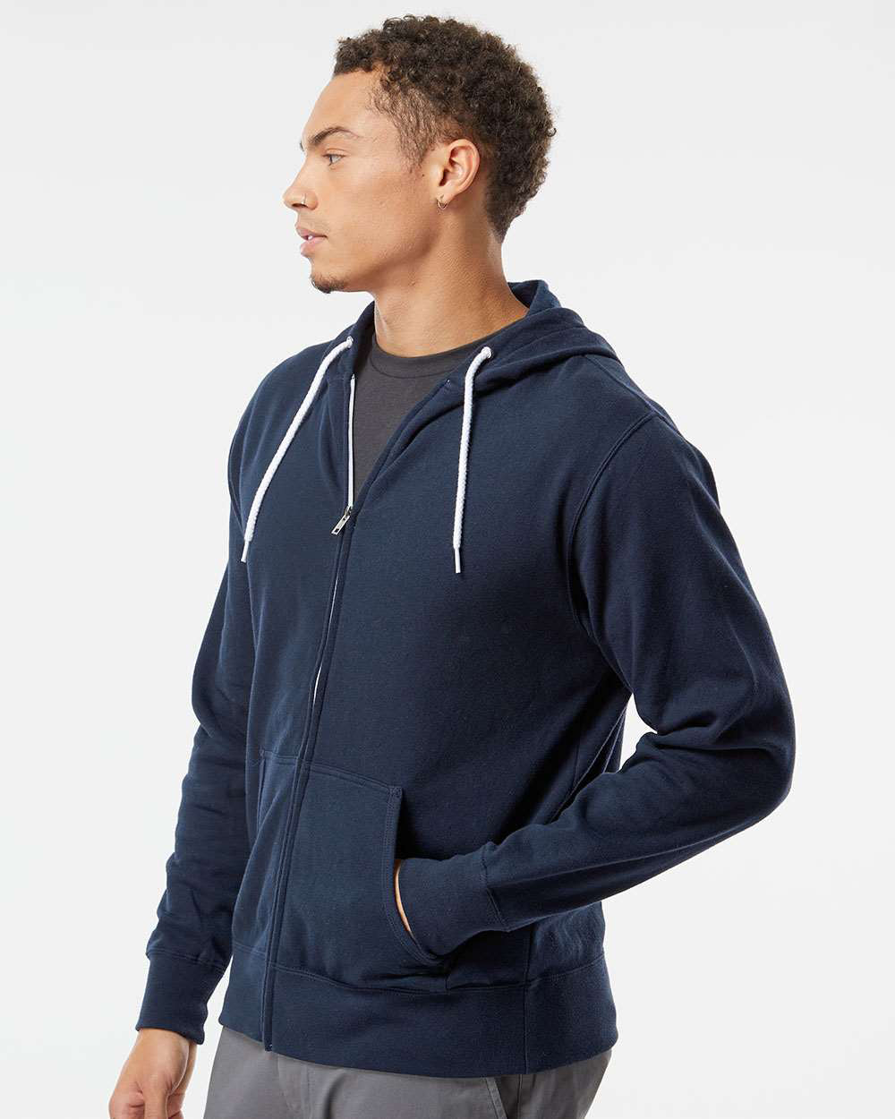 Unisex Lightweight Zip Hood