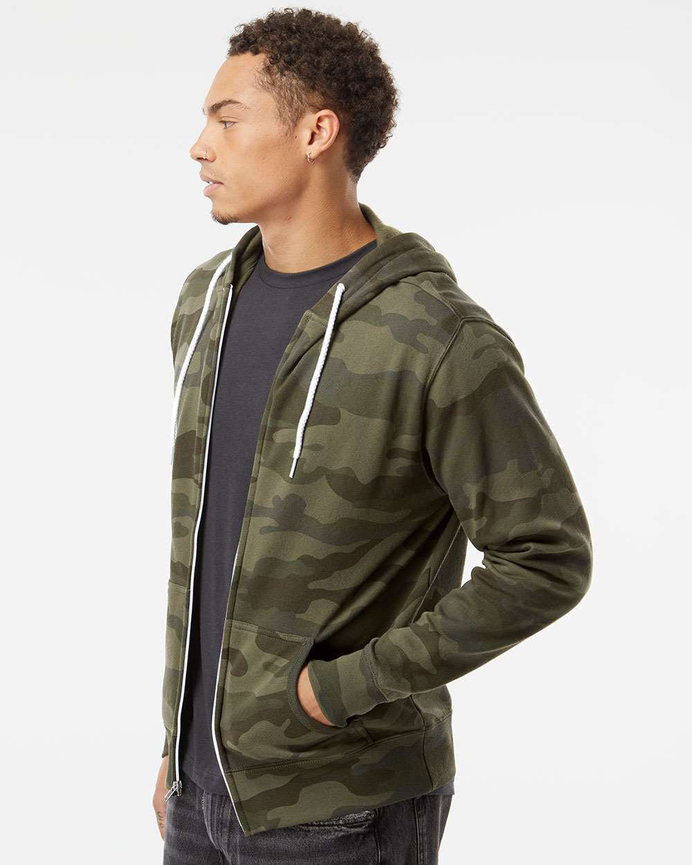 Unisex Lightweight Zip Hood