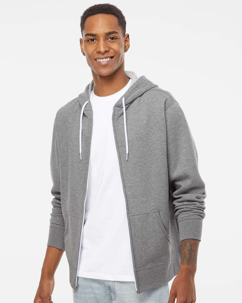 Unisex Lightweight Zip Hood