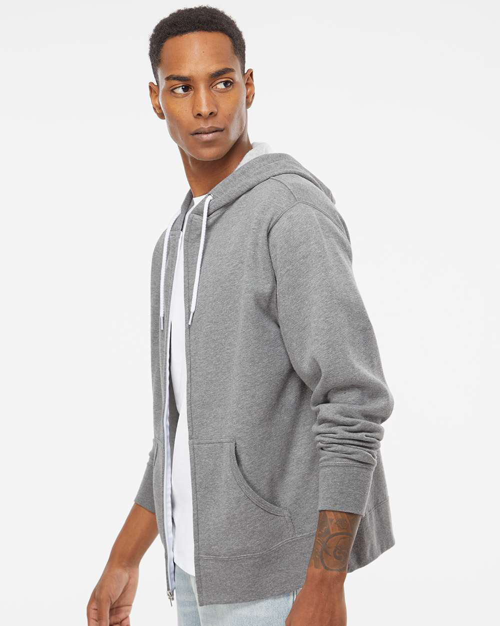 Unisex Lightweight Zip Hood