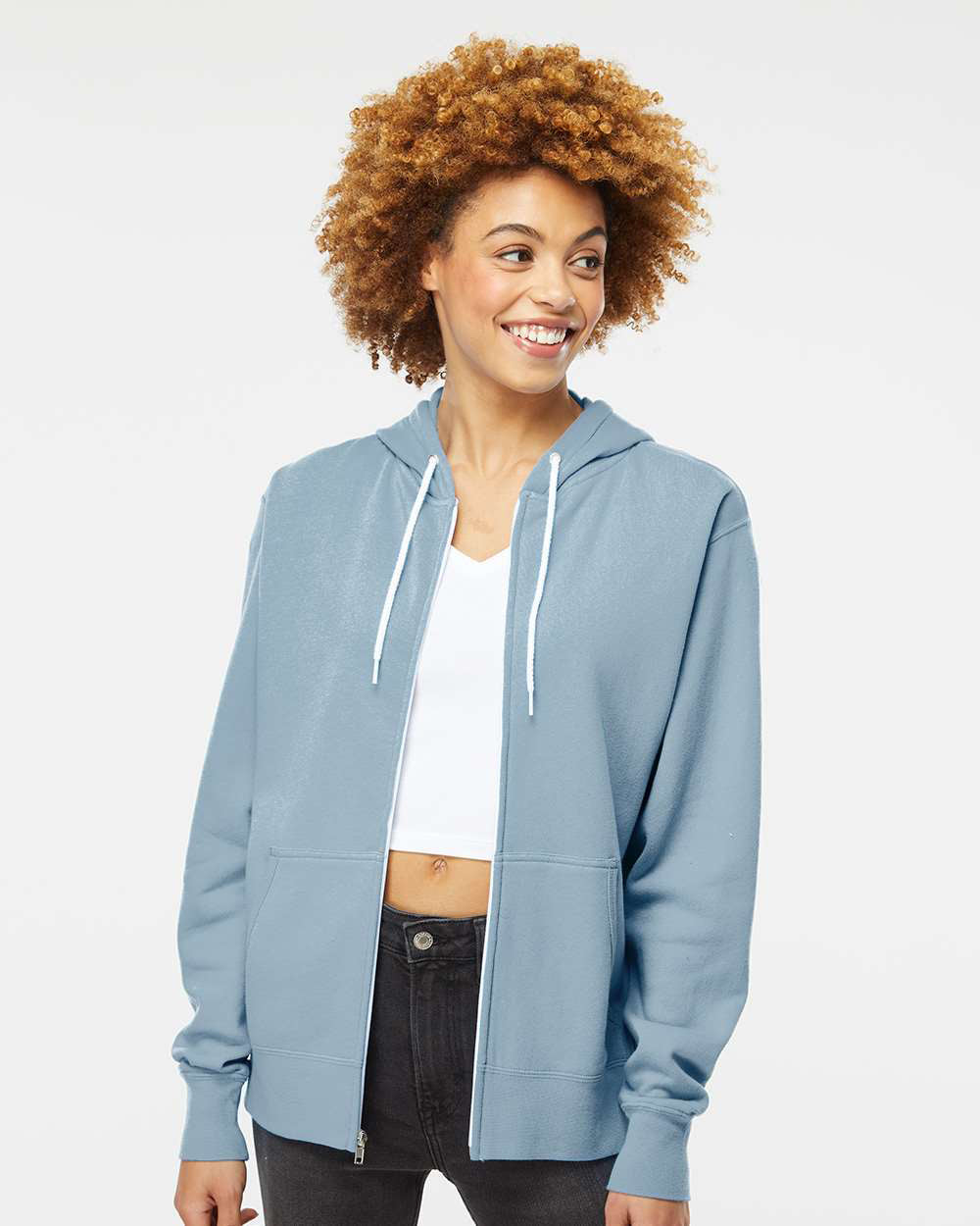 Unisex Lightweight Zip Hood