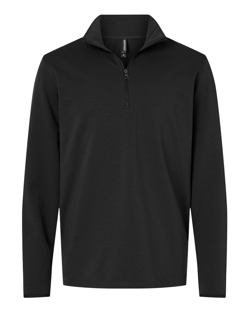 Independent Trading Company Perform Quarter Zip in Black, quarter-zip — front view