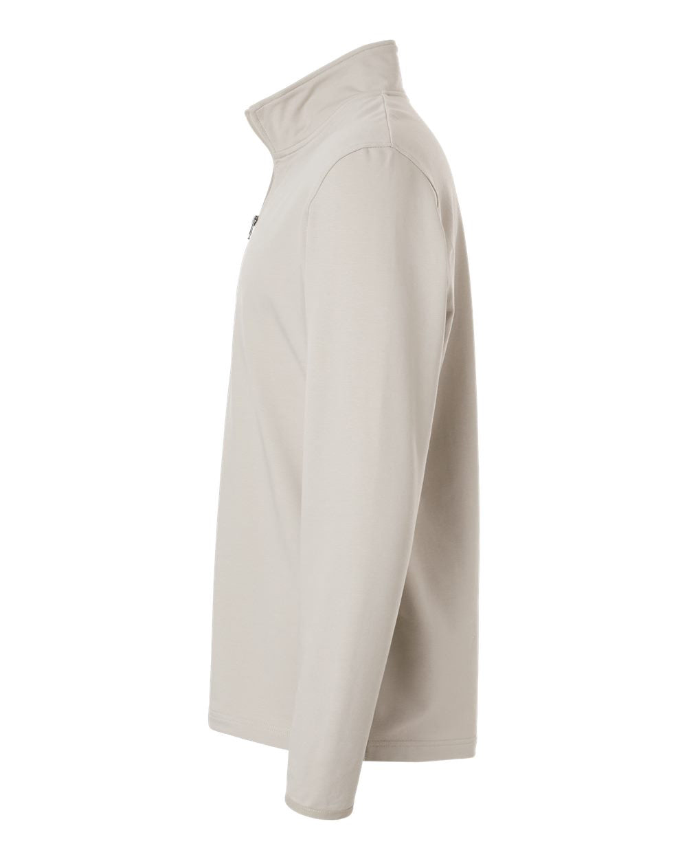 Independent Trading Company Perform Quarter Zip in Smoke, quarter-zip — side view