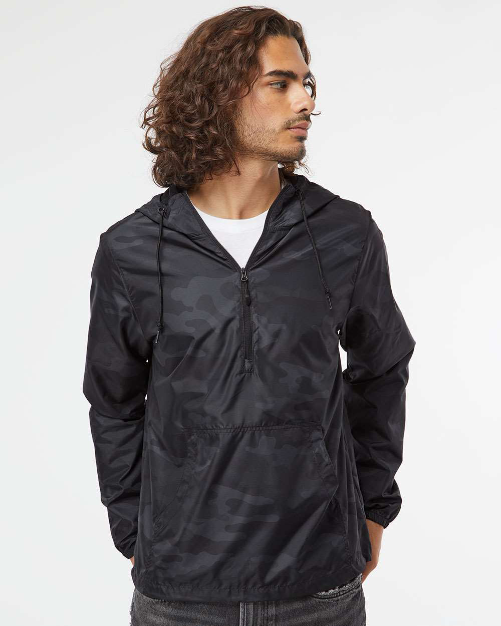 Lightweight Pullover Windbreaker Anorak Jacket