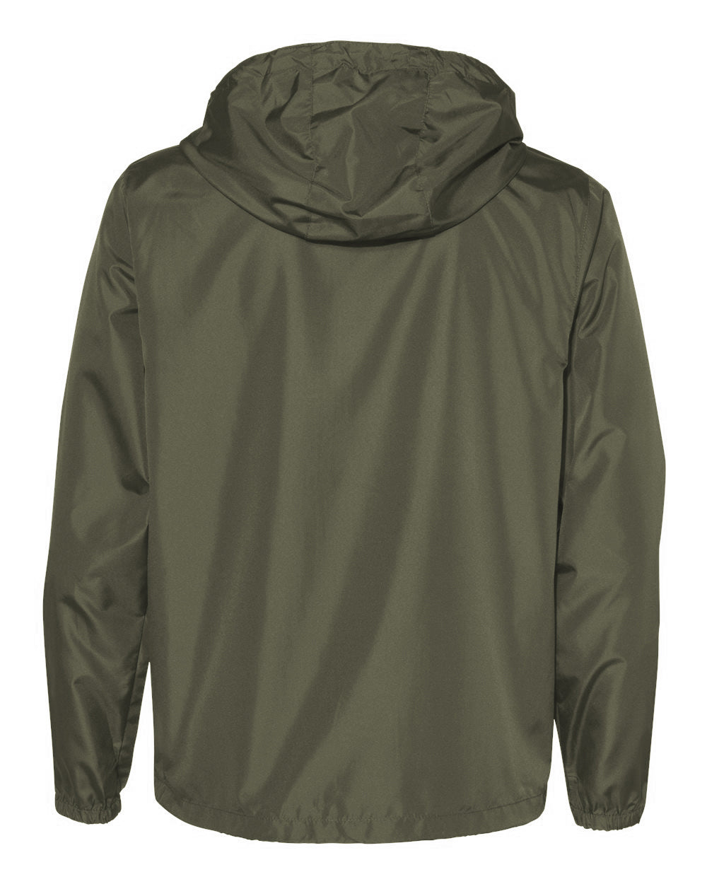 Independent Trading Company Lightweight Windbreaker Jacket — back view