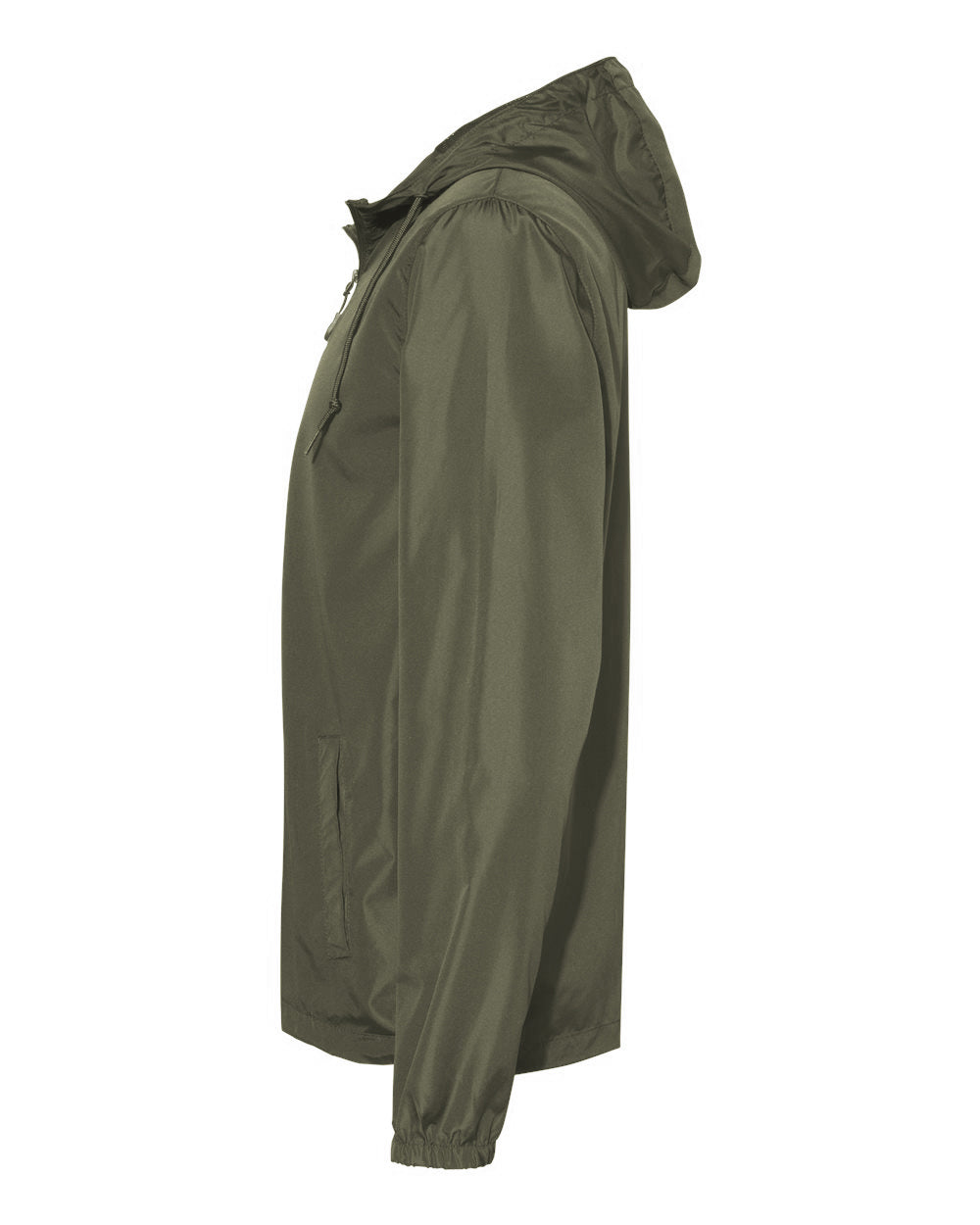 Independent Trading Company Lightweight Windbreaker Jacket — side view