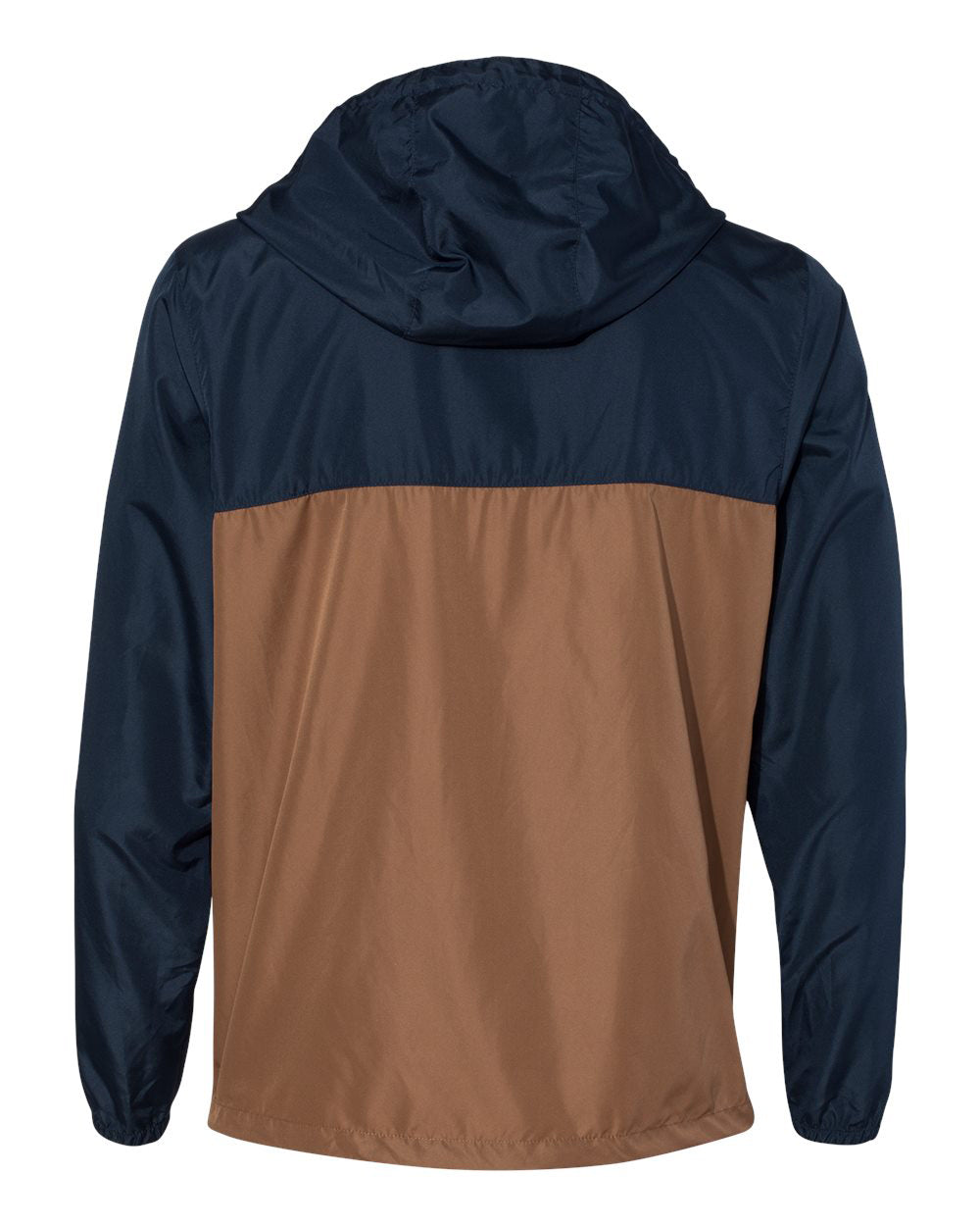 Independent Trading Company Lightweight Windbreaker Jacket in Navy — back view (3)