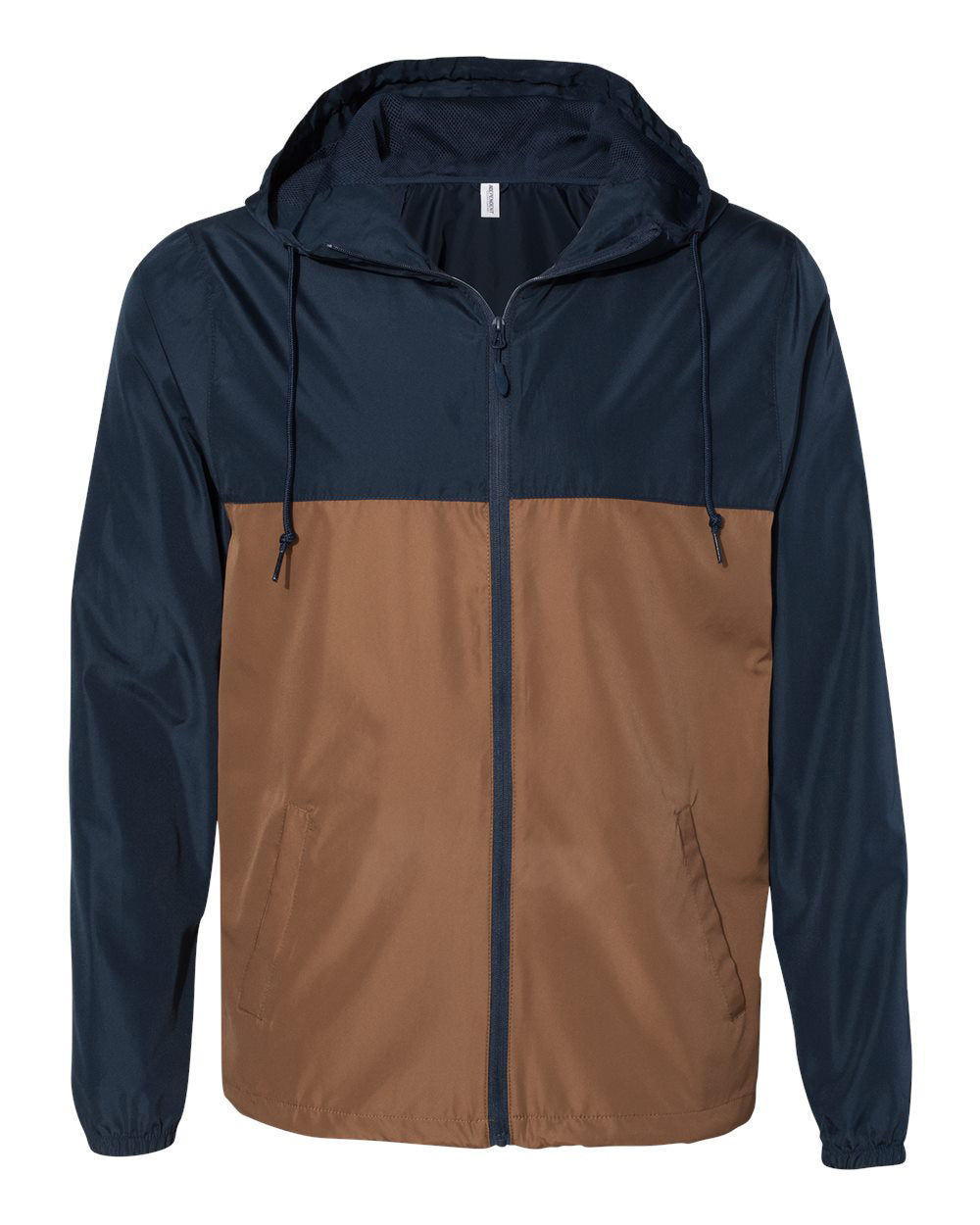 Independent Trading Company Lightweight Windbreaker Jacket in Navy — front view (3)